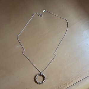 Tiffany & Co. Silver Twisted Rope Circle Necklace